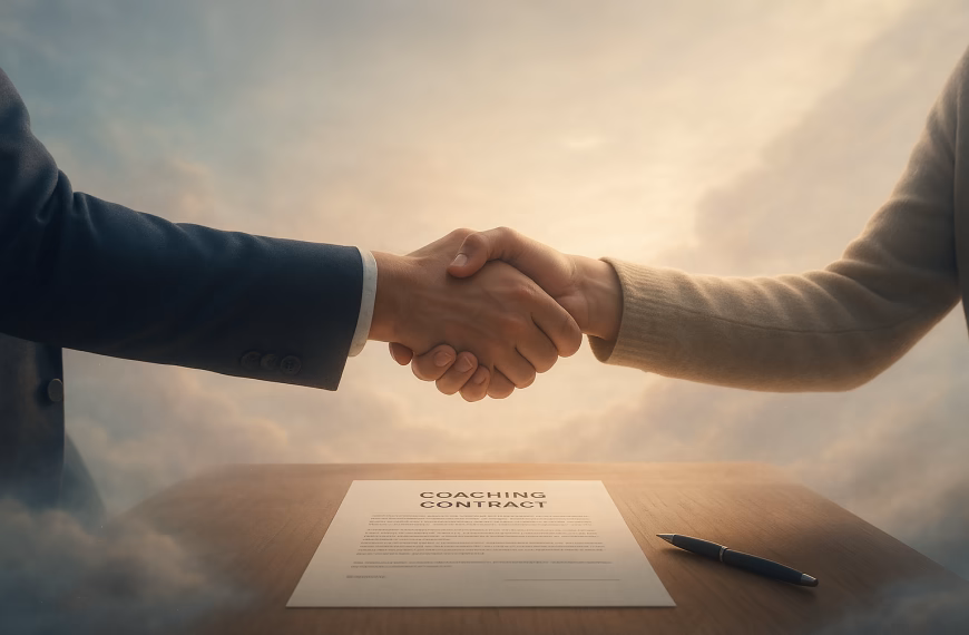 alianza de coaching y contrato
